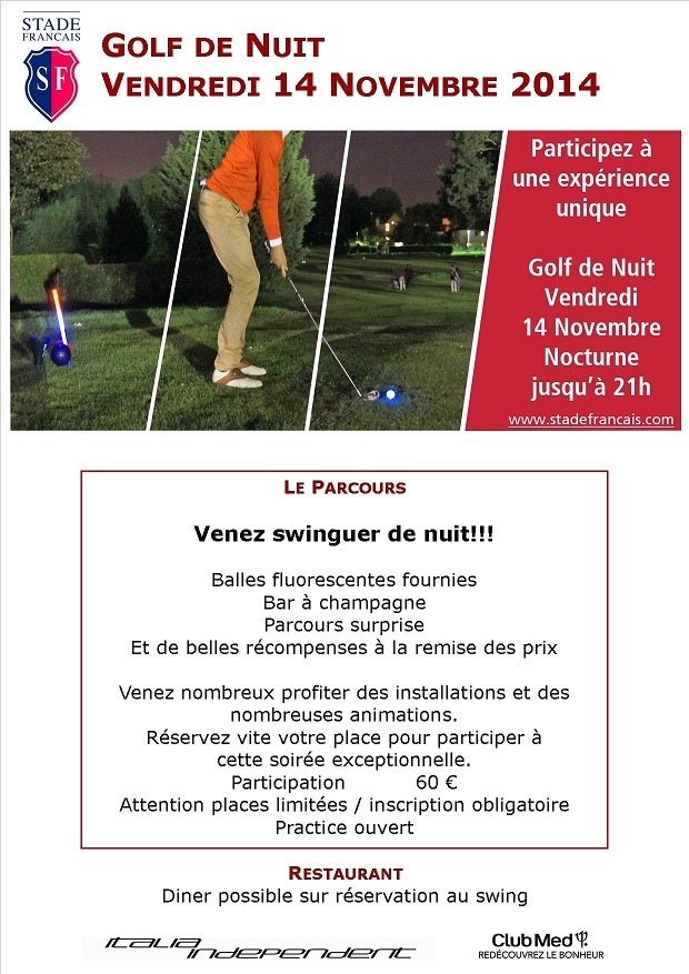 Soirée Nocturne le 14 Novembre 2014